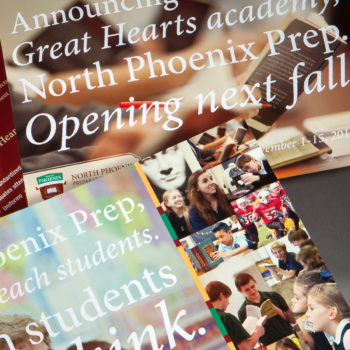 Direct mail postcard for Great Hearts Academies