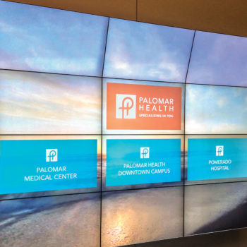 Digital donor recognition display at Palomar Health
