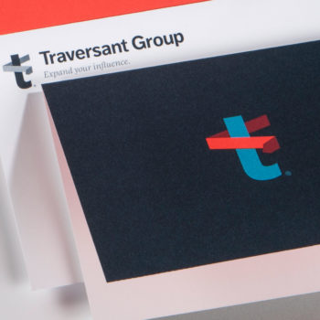 Business system showcasing Traversant Group’s rebranded look